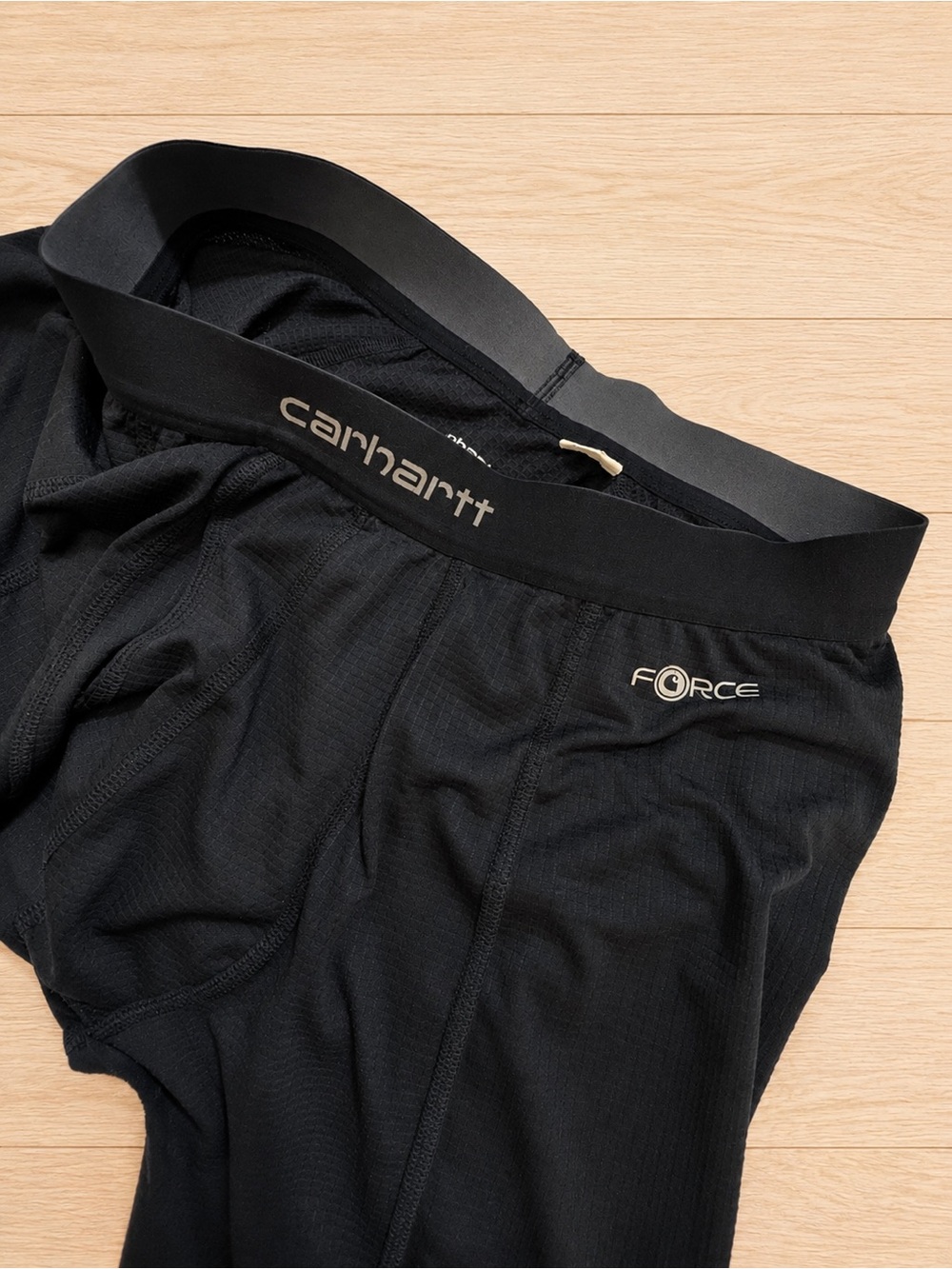 Carhartt Force Midweight Base Layer Thermal Pants Men’s Medium Black - Picture 2 of 3